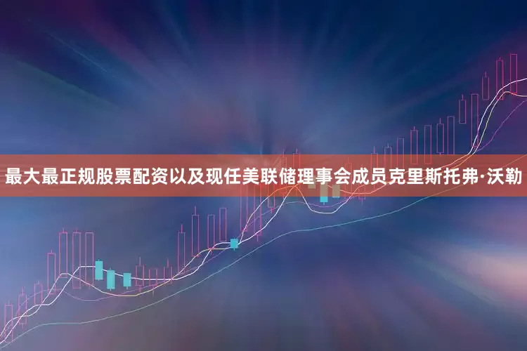 最大最正规股票配资以及现任美联储理事会成员克里斯托弗·沃勒